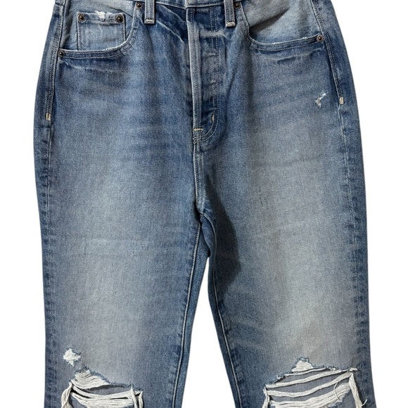 Pistola Women’s Cassie High Rise Jeans Blue Distressed Straight Size 26 NWT - Picture 3 of 11